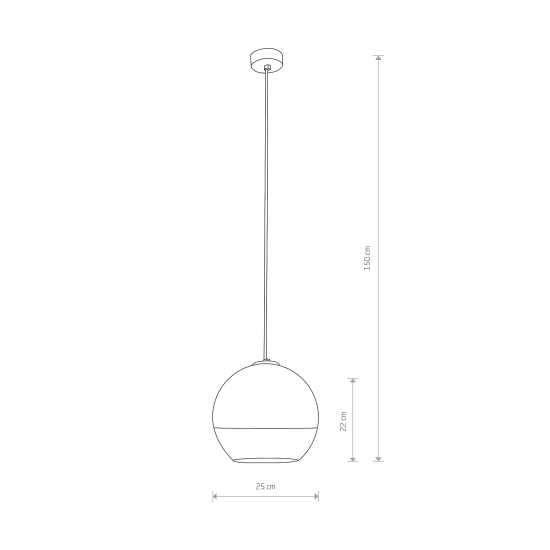 Lampa wisząca GLOBE PLUS M 7606 Nowodorski - zdjęcie 2